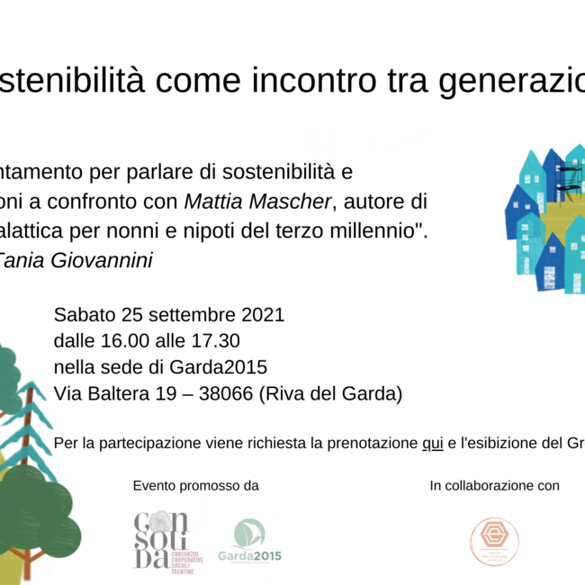 La sostenibilità come incontro tra generazioni